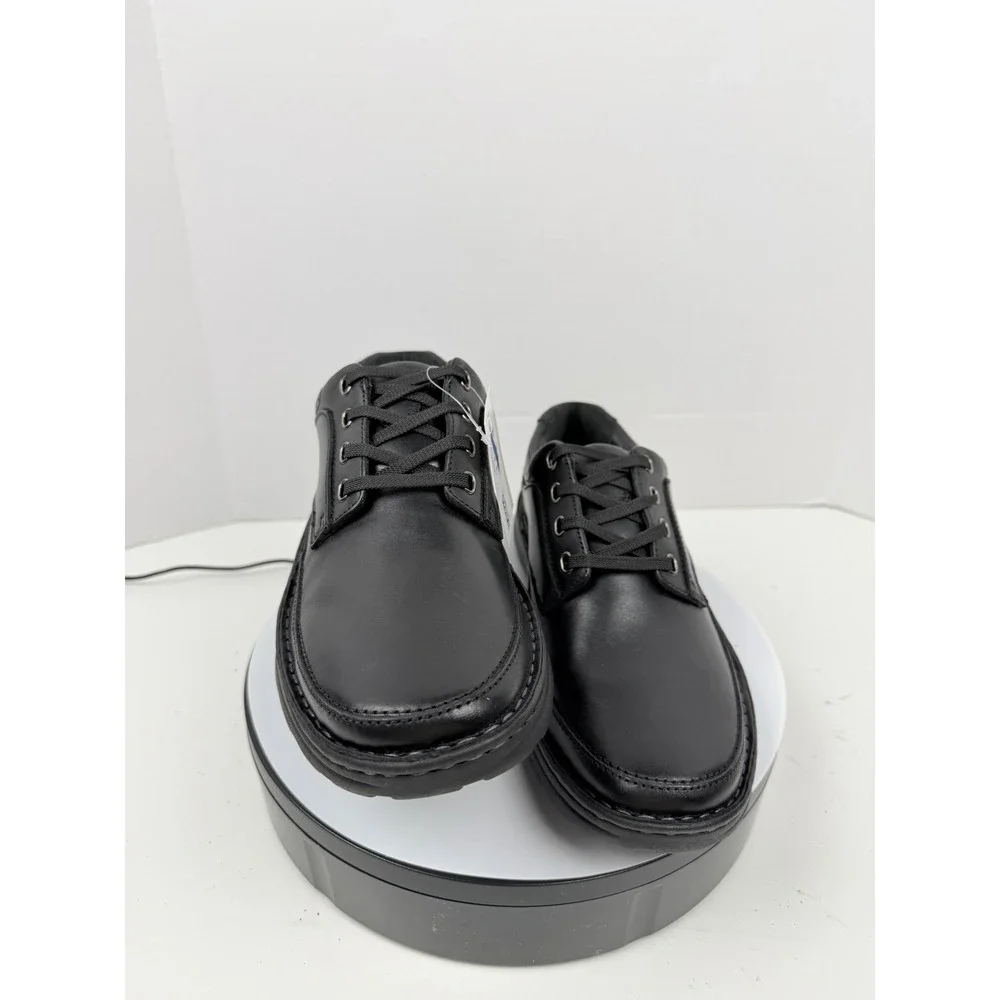 Drew Orthopedic Arch Support Men's Black Leather Comfort Oxford Dress Shoes 10 N